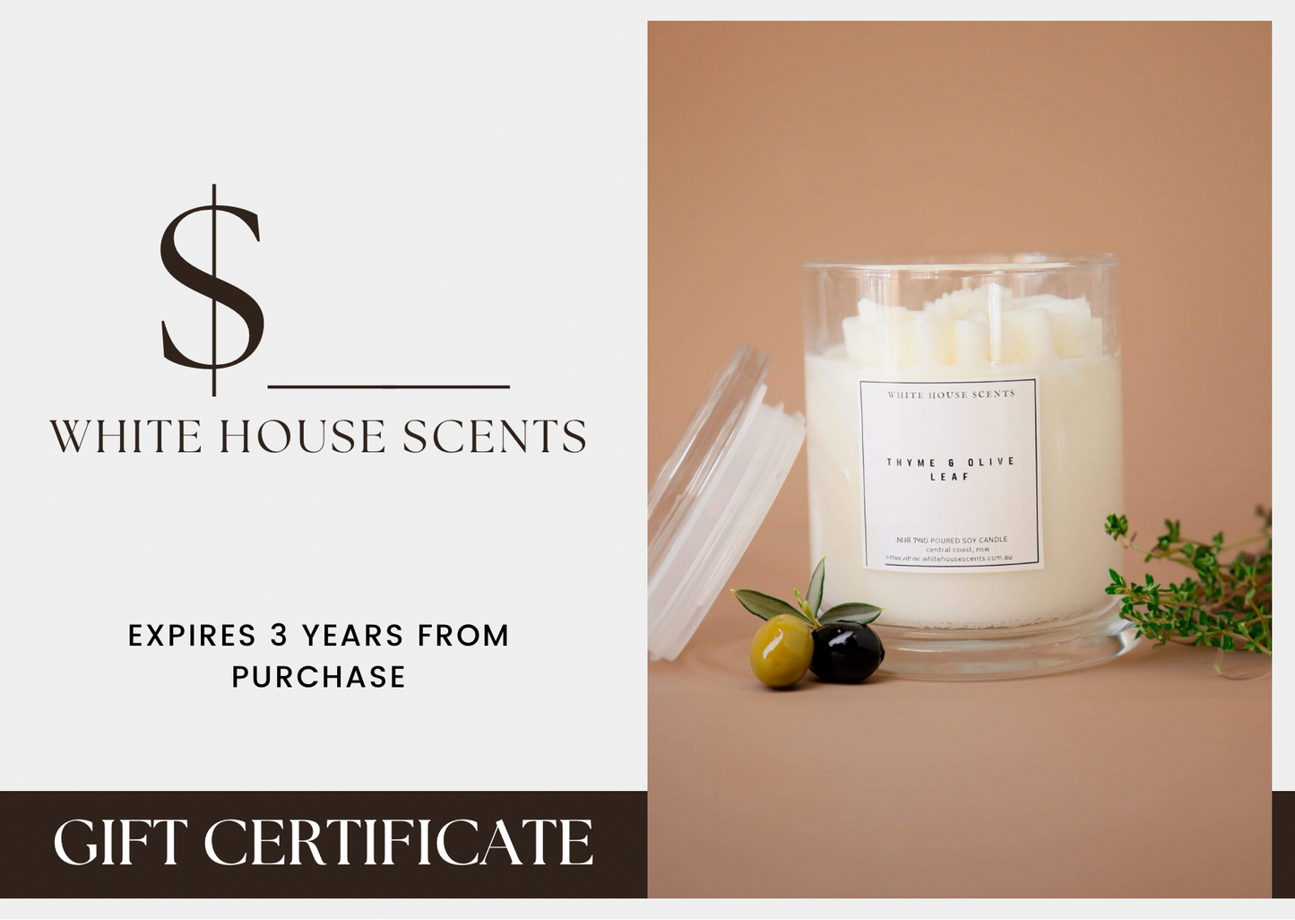 Soy candle australia gift card