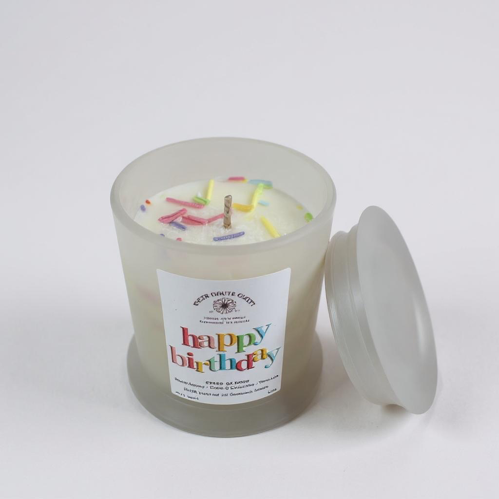 Happy Birthday Refillable Soy Candle Australia