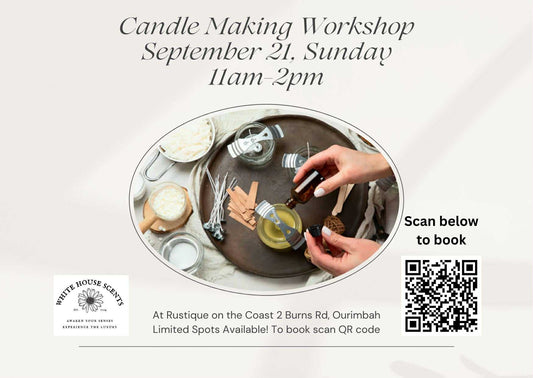 Candle Making Workshop September 21, Sunday